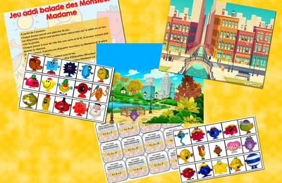 Les tables d'addition jusque 10 avec les Monsieur Madame