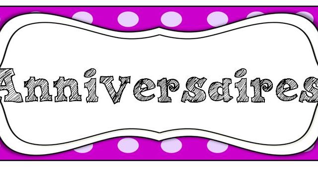 * Affichage: les anniversaires