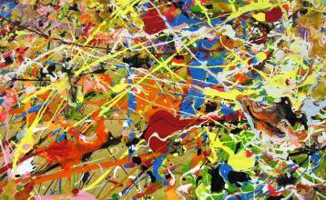 Jackson Pollock Painting : dessiner, peindre, et imprimer... des motifs abstraits spectaculaires !