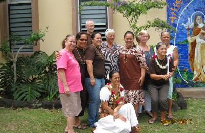 de Tahiti - Fr. André Chicoine, ofm cap en visite pastorale