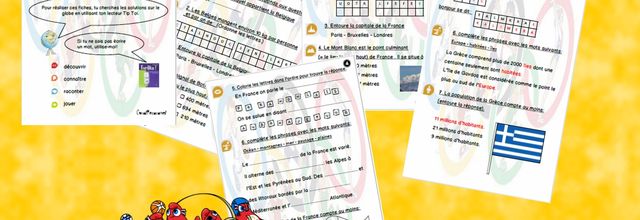 Les J.O avec le globe Tiptoi