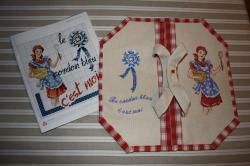 Des "kilomètres" de tissu à carreaux.