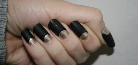 Alliance noir mat et doré