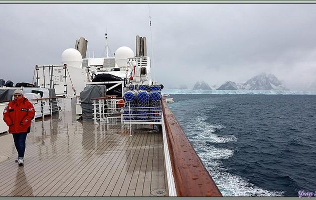 Dommage ce manque de visibilté qui fait que nous ressortons du Fjord Drygalski sans avoir pu vraiment y entrer ... - Géorgie du Sud