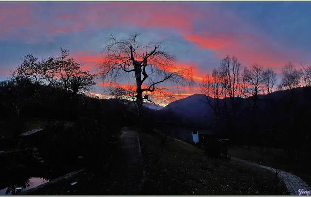14/02/2023 : un coucher de soleil de la couleur symbole de l'amour : rouge ! - Milhas - 31