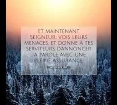 La prière de la foi. La foi prend des risques.