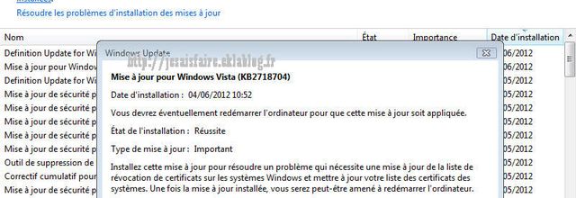  KB2718704  Avis de sécurité Microsoft