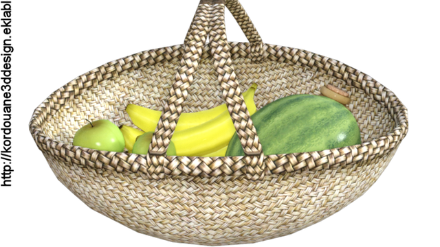 Tube de panier de fruits (image-render)