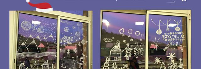 Décorer les vitres avec du blanc de Meudon