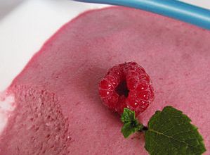 Mousse aux framboises
