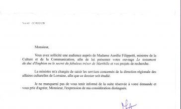 Réponse de Mme la ministre de la Culture et de la Communication, Mme Aurélie Philippetti, le 6 février 2013. (Marie Aubert)