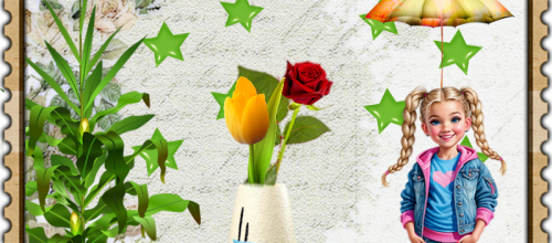 Bouquet de fleurs .
