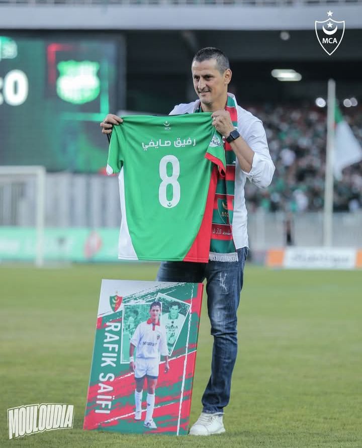 Jeudi 12.6.2025 Saifi Rafik honoré avant MCA-ES Mostaganem 5-2