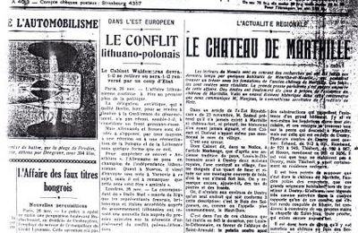 Le Messin du dimanche 27 novembre 1927. (Service Départemental de Moselle) (Luc Dufrene)