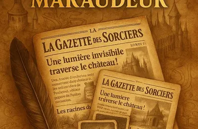 Calendrier de l'avent Harry Potter façon escape game avec carte du maraudeur