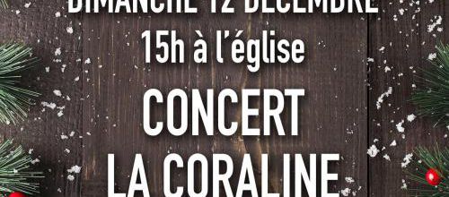 La Roche des Arnauds: la chorale "La Coraline" chante Noel le 12 Décembre à l'église