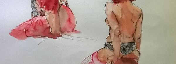 Vendredi - Deux poses en lingerie