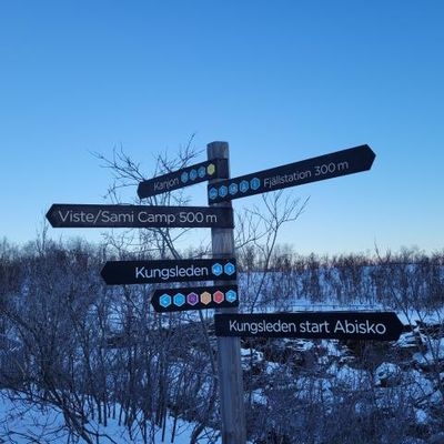 Passage à Abisko sur la Kungsleden