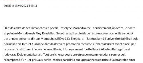 ÉCHOS DU 21 AOÛT