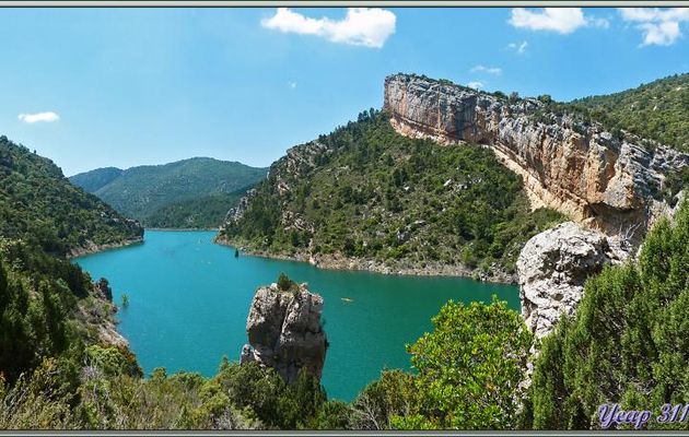 Randonnée au Congost de Mont-Rebei : la véritable amorce du plan d'eau "Embalse de Canelles" - Aragon/Catalogne - Espagne