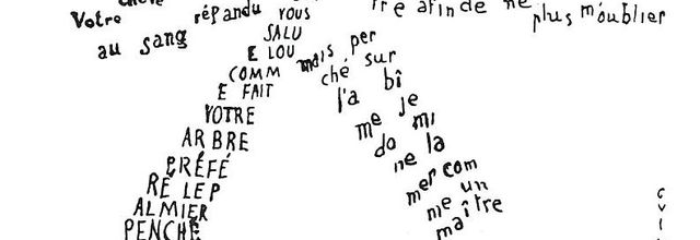 À Lou (Calligramme de G. Apollinaire)