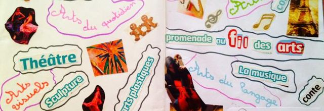 Couverture du Cahier histoire des Arts intitulé "Promenade au fil des Arts"