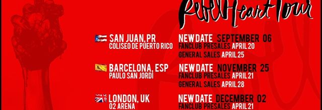New dates in Puerto Rico, Barcelona and London