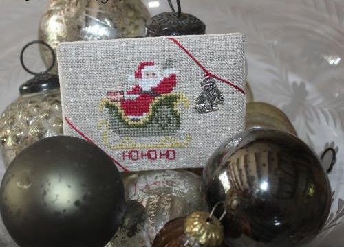 ATC brodée / Ho Ho Ho !!! 