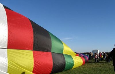 gonflage de la Montgolfière....