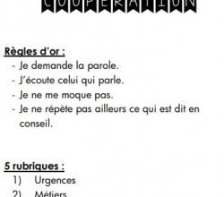 Conseil de classe en CM1-CM2