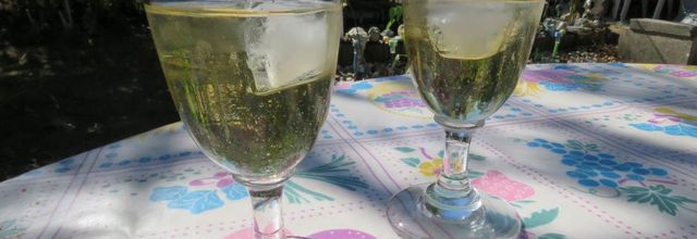 reflets sur un verre de ?  