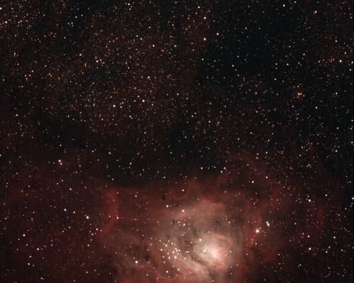 2015-07-14 : Nébuleuses de la Lagune et Trifide M8 et M20 depuis la Chapelle des Vés (Vosges)