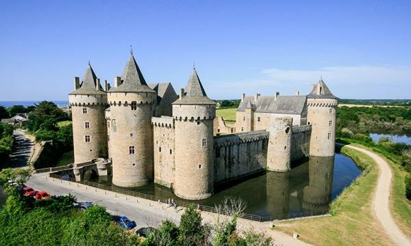 Le château de Suscinio (Morbihan) L'extérieur.