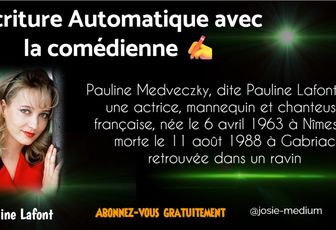 Ecriture automatique avec Pauline Lafont