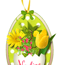 751P - Fleurs printanières - Pâques - signature