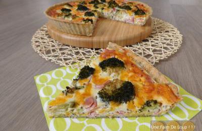 Quiche au brocoli, bacon & cheddar
