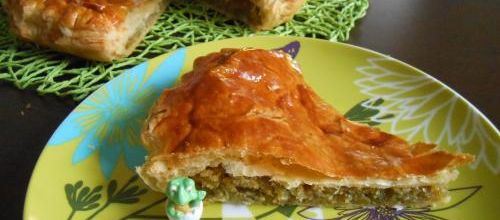 Galette des rois à la crème de pistaches