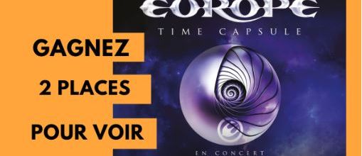 EUROPE : 2 places à gagner pour le concert à Paris le 14 octobre 2023