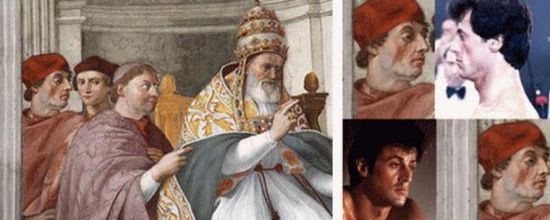 Stallone sur une fresque du Vatican datant du XVIème Siècle ! 