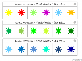 Discrimination visuelle : la case manquante