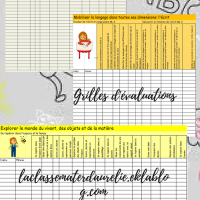 Grilles d'évaluations