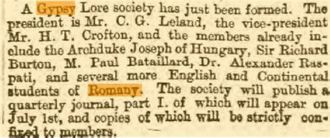 The Gipsy Lore Society