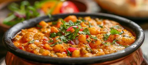 Baingan bharta (curry d'aubergines)