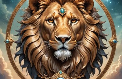 Signe du zodiaque "Lion" avec Intelligence Artificielle 10