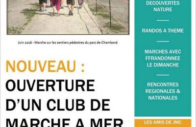 NOUVEAU - OUVERTURE D'UN CLUB DE MARCHE A MER