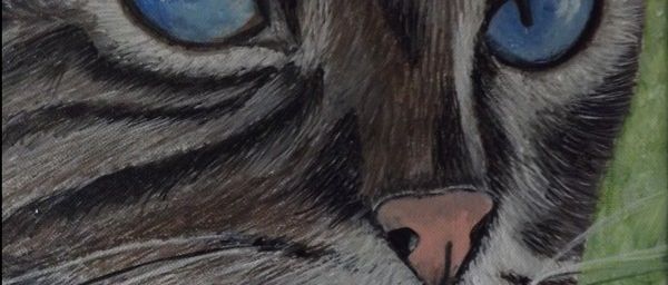 Peinture: Chat de gouttières