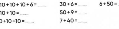 Fiche exercices calculs CP