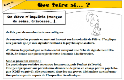 Affichages en salle des maîtres