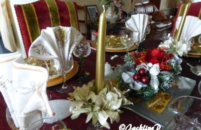 Ma table de Noël 2016 et mes invités..