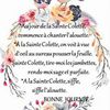 Dictons et Fête du jour Colette + grille prénom  !